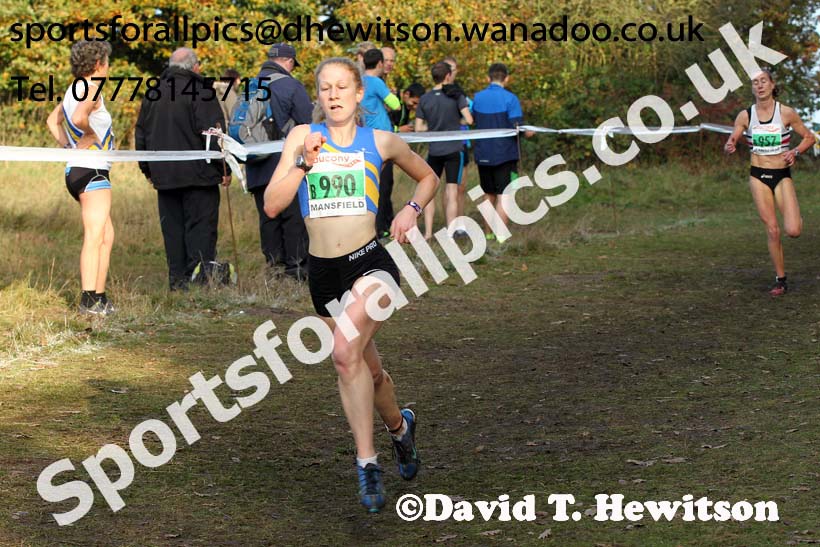 Senior women, National Cross Country Relays, Berry Park, Mansfield. Photo: David T. Hewitson/Sports for All Pics